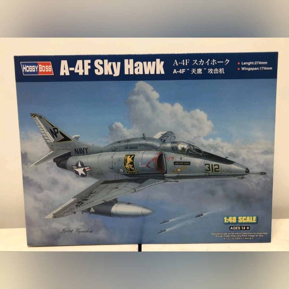 HOBBY BOSS 1:48 SCALE  DOUGLAS A-4F SKY HAWK MODEL KIT #81765~MIB